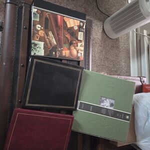 Elegant Black and Green Home Office Storage Box Set